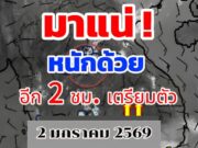 เปิดรายชื่อจังหวัด เจอฝนถล่มคืนนี้