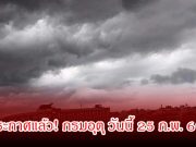 ประกาศแล้ว! กรมอุตุ วันนี้ 25 ก.พ. 69 เตือนพายุฝนฟ้าคะนอง ลมกระโชกแรง ลูกเห็บตก