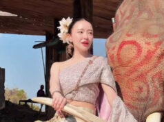 “มายด์ ณภศศิ” ใส่สไบเที่ยวสุรินทร์ แต่ช็อตนั่งงาช้างเจอดราม่า