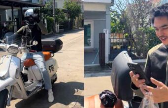 โซเชียลฮือฮา พระเอกรุ่นใหญ่ ไม่อายทำกิน โผล่เป็นคนส่งอาหาร